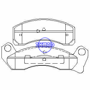 FORD USA MUSTANG Convertible Coupe Country Crown Victoria LTD LINCOLN Continental Mark Town  MERCURY Grand Brake pad FMSI:7379A-D431 7501A-D499 7082A-D199 7082B-D200 7082B-D431 7082C-D199 7378A-D200 7501B-D199 OEM:F3AZ-2001-B FDB1231, F499